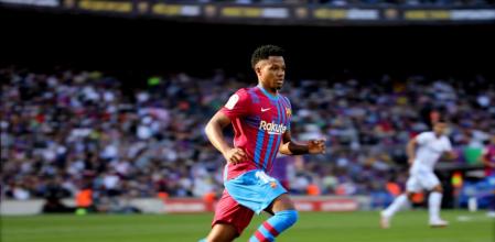 Ansu Fati, el pasado noviembre en el Camp Nou en su primer clásico frente al Real Madrid