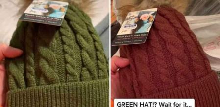 ¿Rojo o verde? El gorro de esta chica está volviendo loco a Internet