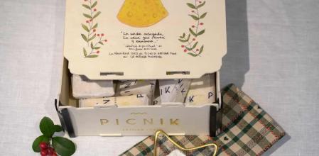 Calendario de adviento de quesos artesanos