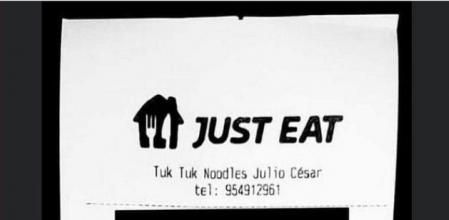 Pide comida a domicilio en Sevilla y deja una hilarante petición: “Mi suegra está en casa”