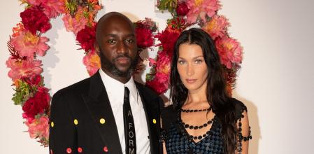 Virgil Abloh y Bella Hadid el pasado julio en un acto en París