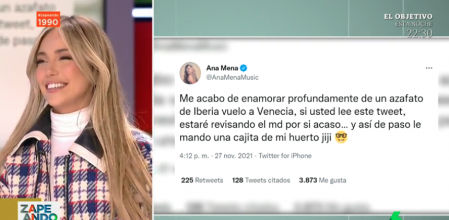 Ana Mena, en 'Zapeando'