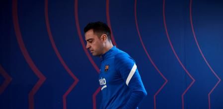 Xavi Hernández en la previa del partido contra el Betis