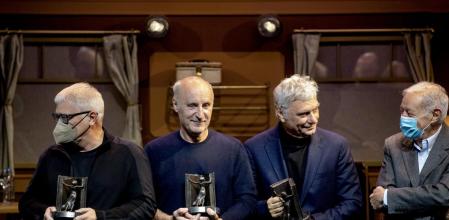 FOTO ALEX GARCIA 36 EDICION DE LA NIT DE L’EDICIO. TRICICLE RECIBEN EL PREMIO ATLANTIDA, PRECEDIDO POR LA GLOSA DEL ESCRITOR EDUARDO MENDOZA 2021/12/13