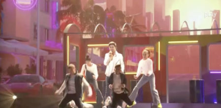 Levi Díaz en su primer ensayo para Eurojunior 2021