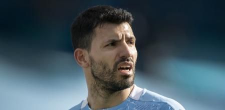 Kun Agüero con el Manchester City