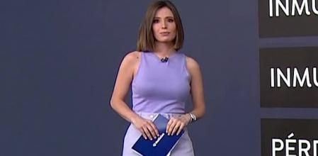 Victoria Arnau en el informativo de Antena 3