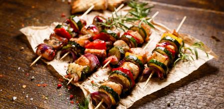 Brochetas de verduras