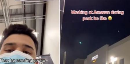 El usuario de TikTok registra varios vídeos de cómo es su rutina en el trabajo