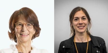 Esther Giménez Salinas (d) será la nueva Síndica de Greuges en sustitución de Rafael Ribó y Rosa Romà (i) como presidenta de la Corporació Catalana de Mitjans Audiovisuals