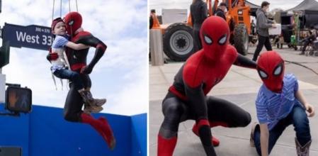 Tom Holland cumplió su promesa de llevar a Bridger Walker al rodaje de la película