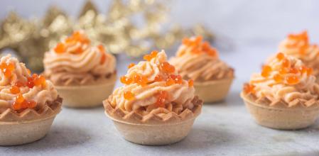 Canapés de mousse de cangrejo en Thermomix