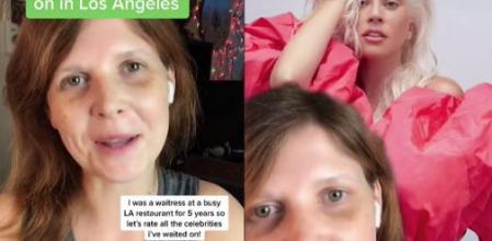 Annie Bond en uno de sus vídeos sobre famosos en TikTok