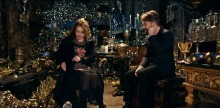 Daniel Radcliffe y Helena Bonham Carter en el reencuentro de 'Harry Potter'