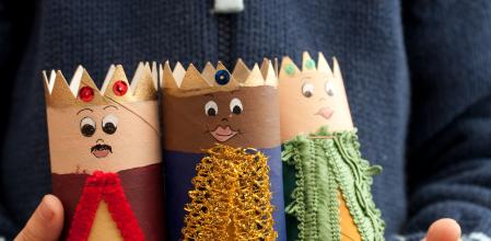 Los tres Reyes Magos en versión DIY
