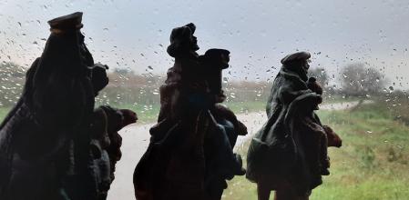 Día de lluvia en Gavà en vísperas de la llegada de los Reyes Magos.