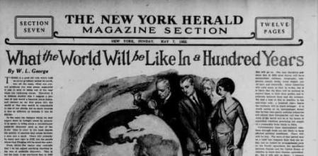 Los muchos aciertos en los predicciones de W.L George hace 100 años sobre el 2022