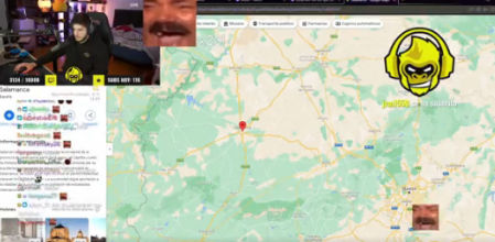 ElmilloR durante su directo en Twitch