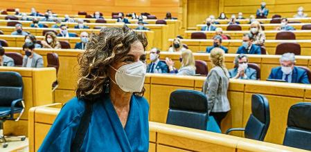 Pleno en el Senado Maria Jesus Montero Felix Bolaños Javier Maroto del PP