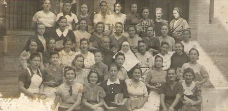 La foto de las presas del Convento de Santa Clara que aparece en el monolito que fue atacado.