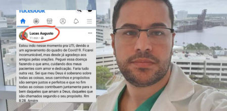 Lucas Augusto en una de sus imágenes en redes sociales