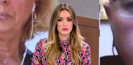 La colaboradora estaba visiblemente molesta por las alusiones de su compañero.