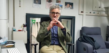 Rafael Tabares durante la entrevista