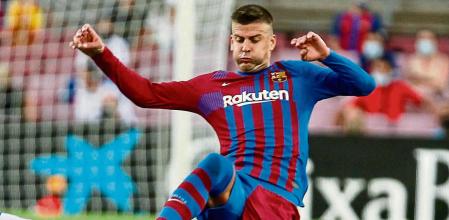 FOTO ALEX GARCIA PIQUE PRIMER PARTIDO DE LA LIGA DE FUTBOL ENTRE EL FC BARCELONA Y LA REAL SOCIEDAD EN EL CAMP NOU, CON PUBLICO (22000 PERSONAS) POR PRIMERA VEZ DESDE EL INICIO DE LA PANDEMIA DE COVID Y SIN MESSI 2021/08/15