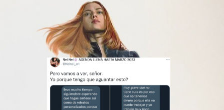 @Neinei_art ha compartido en su cuenta de Twitter el mensaje íntegro