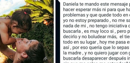 El mensaje del padre a Daniela
