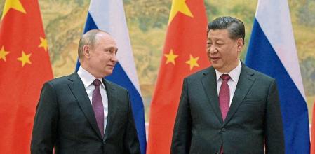 Russian President Vladimir Putin attends a meeting with Chinese President Xi Jinping in Beijing, China February 4, 2022. Sputnik/Aleksey Druzhinin/Kremlin via REUTERS ATTENTION EDITORS - THIS IMAGE WAS PROVIDED BY A THIRD PARTY.