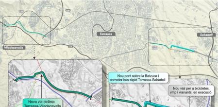 Un carril bici unirá Sabadell y Terrassa a finales de 2023&nbsp;
