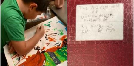 Un niño de 8 años esconde su libro manuscrito en la biblioteca y se convierte en todo un éxito