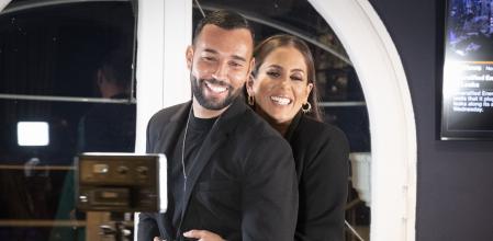 Anabel Pantoja and Omar Sanchez during presentation  firm Lueli by AnabelPantoja in Madrid on Wednesday, 17 November 2021.