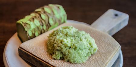 Wasabi recién rallado