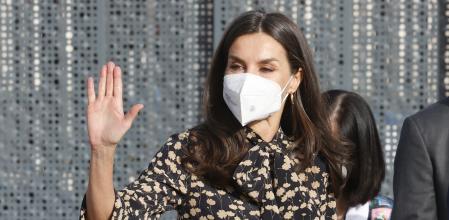 Queen Letizia during a visit to the Proton Therapy center of the ''Quiron Salud Madrid'' university hospital 11 February 2022