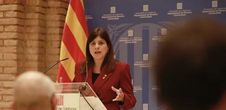 La Consellera Gemma Geis en rueda de prensa