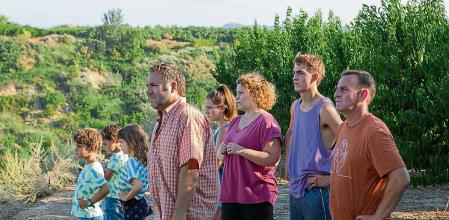 La família protagonista de la pel·lícula 'Alcarràs', dirigida per Carla Simón, interpretada per actors no professionals