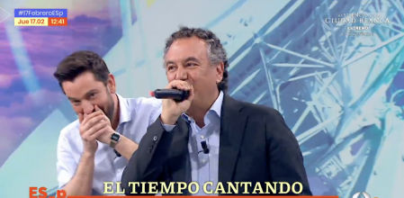 El último rap de Roberto Brasero anunciando el pronóstico del tiempo en 'Espejo Público'