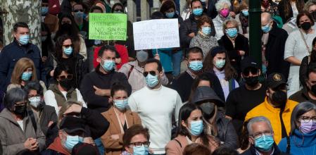 La manifestación se ha realizado en Marín (Pontevedra)