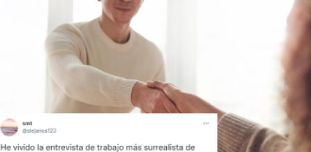 La entrevista tuvo varios momentos incómodos que la tuitera ha querido plasmar