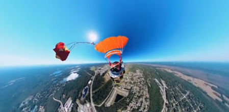 Fue la primera vez que Boo Dacious vivió algo así en 15 años como paracaidista