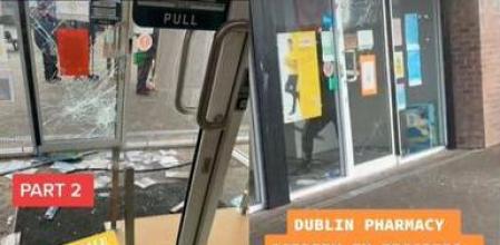 El absurdo arresto de un ladrón que queda atrapado entre dos puertas tras robar en una farmacia