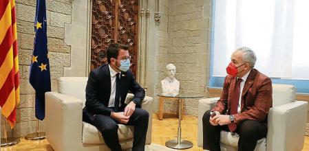 Pere Aragonés y Alejandro Blanco