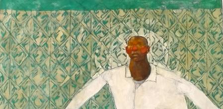 Man Sitting with Aura, obra de 2019  Olivia Mae Pendergast