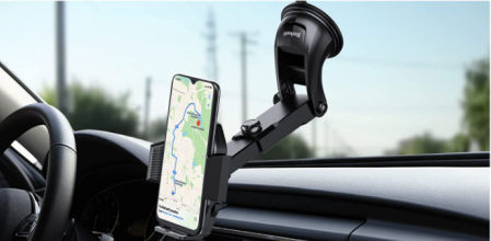 Soporte de móvil para el coche con ventosa