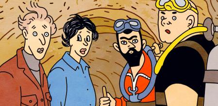 Detalle de la portada de 'Túneles', de Rutu Modan, que se publica en castellano y catalán