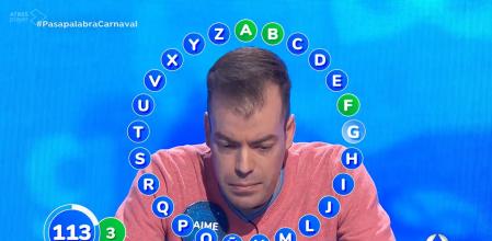 Jaime, resignado en una de sus peores tardes en 'Pasapalabra' contra Orestes: 