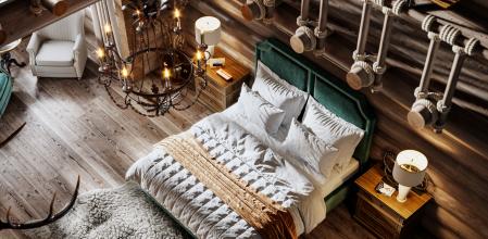 La cama es un elemento fundamental en la habitación