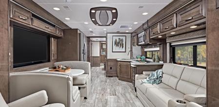 Es la vivienda rodante más exclusiva de todas las que ofrece este fabricante.